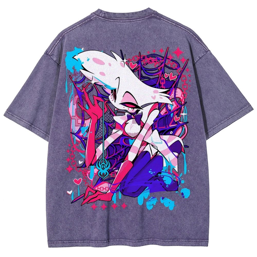 Hazbin Hotel Unisex Fit Washed T-Shirt 2512008799