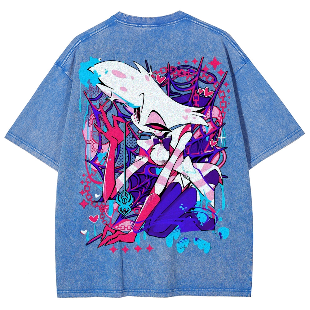 Hazbin Hotel Unisex Fit Washed T-Shirt 2512008799