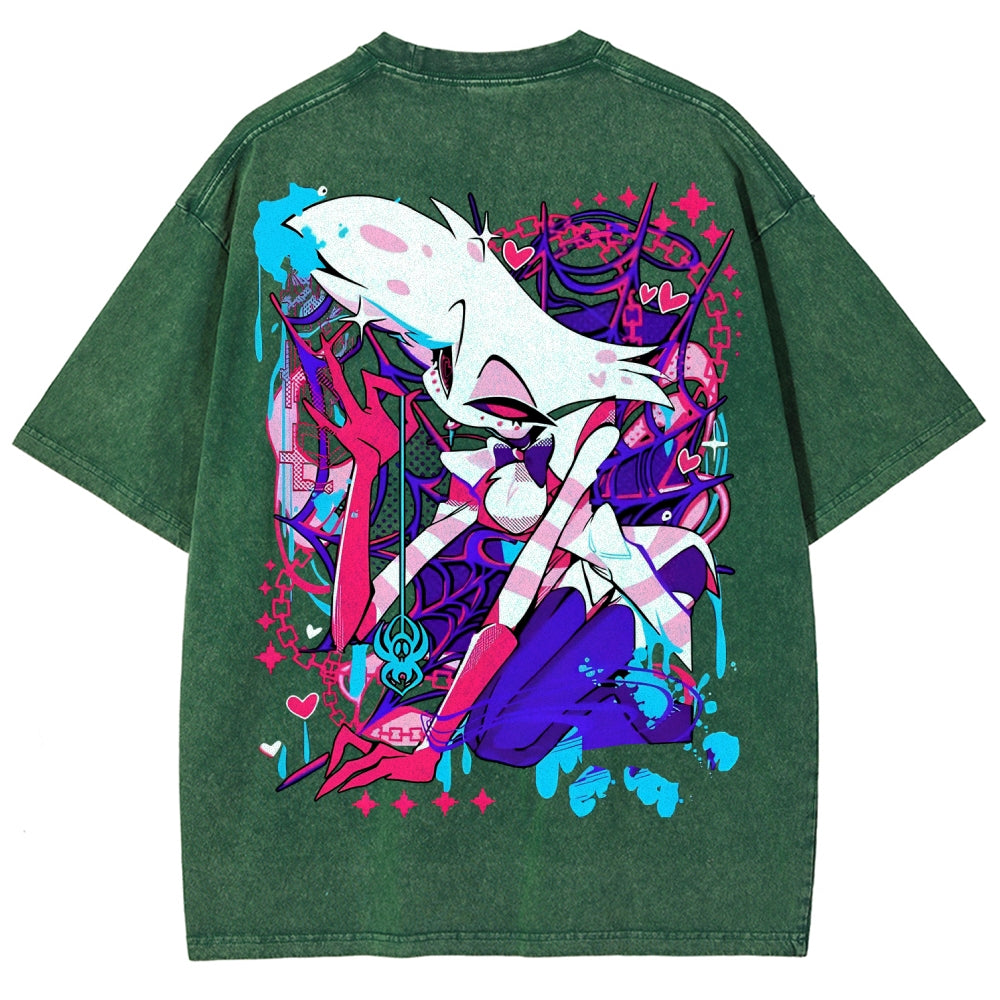 Hazbin Hotel Unisex Fit Washed T-Shirt 2512008799