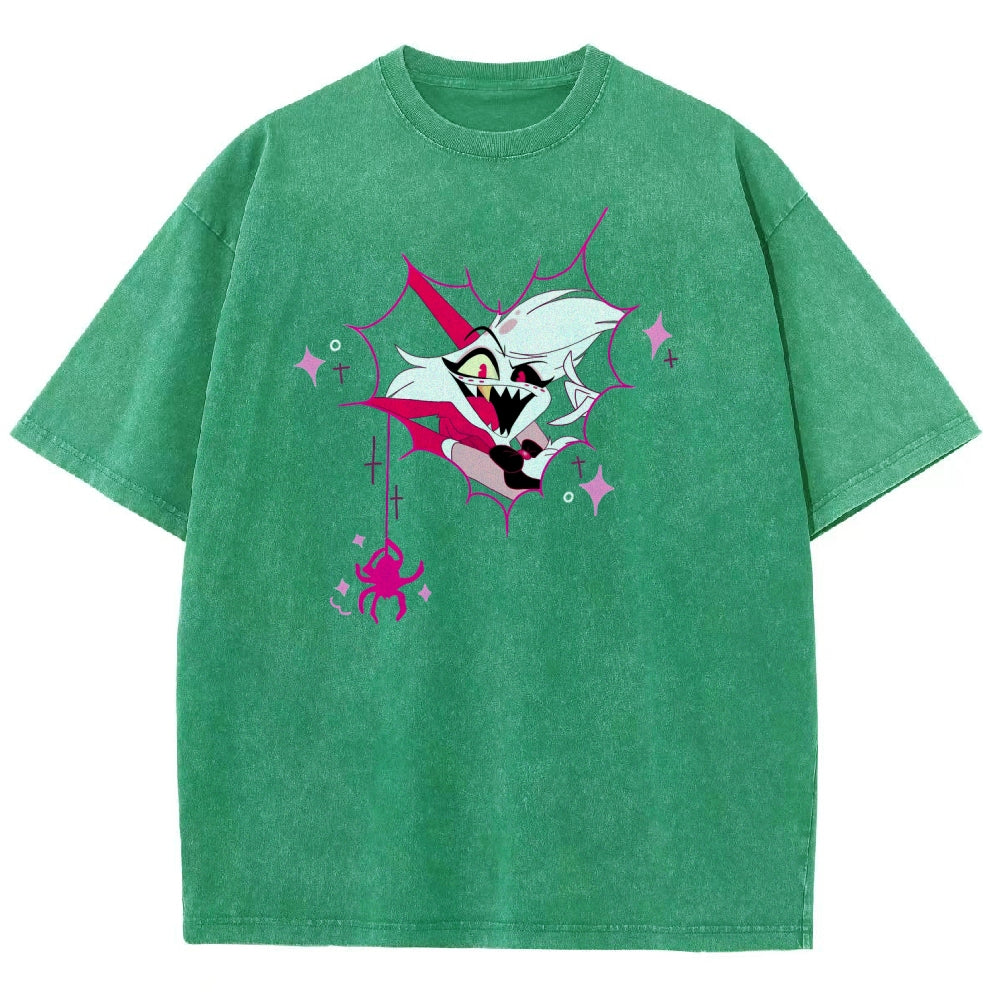 Hazbin Hotel Unisex Fit Washed T-Shirt 2512008799