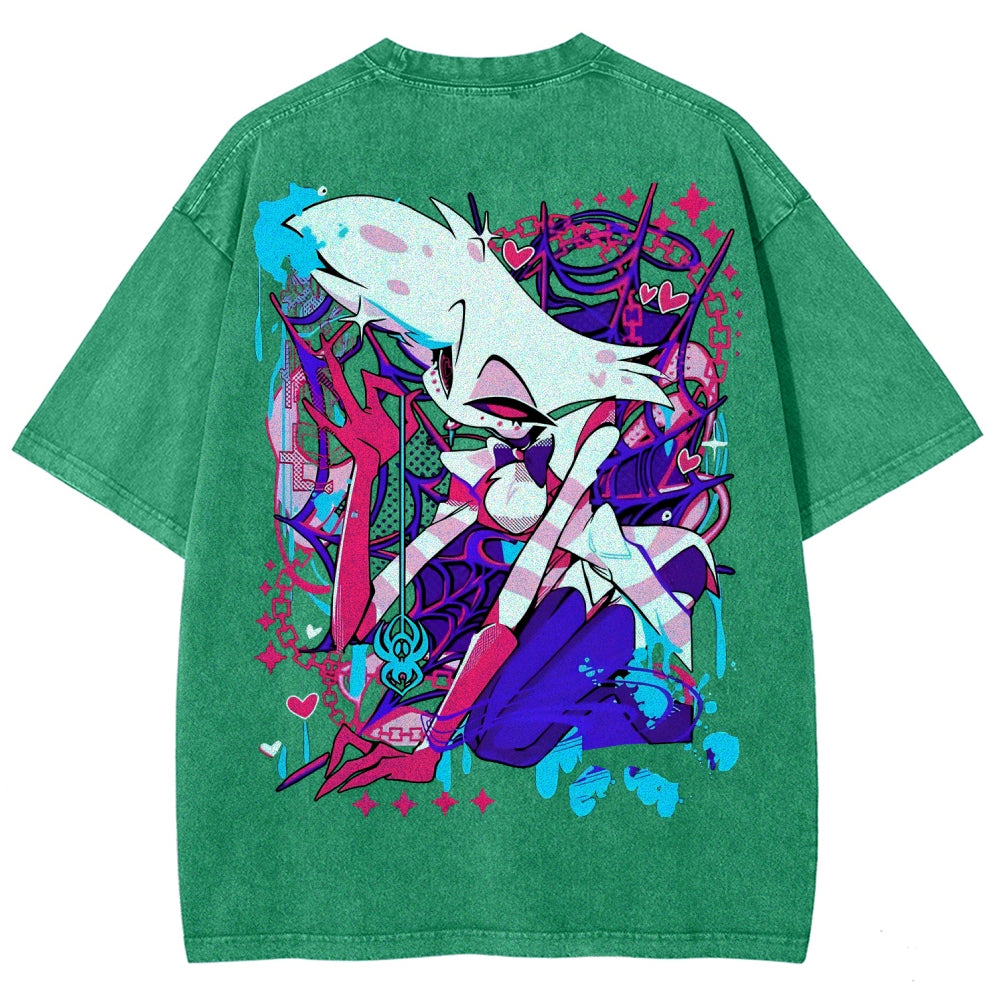 Hazbin Hotel Unisex Fit Washed T-Shirt 2512008799