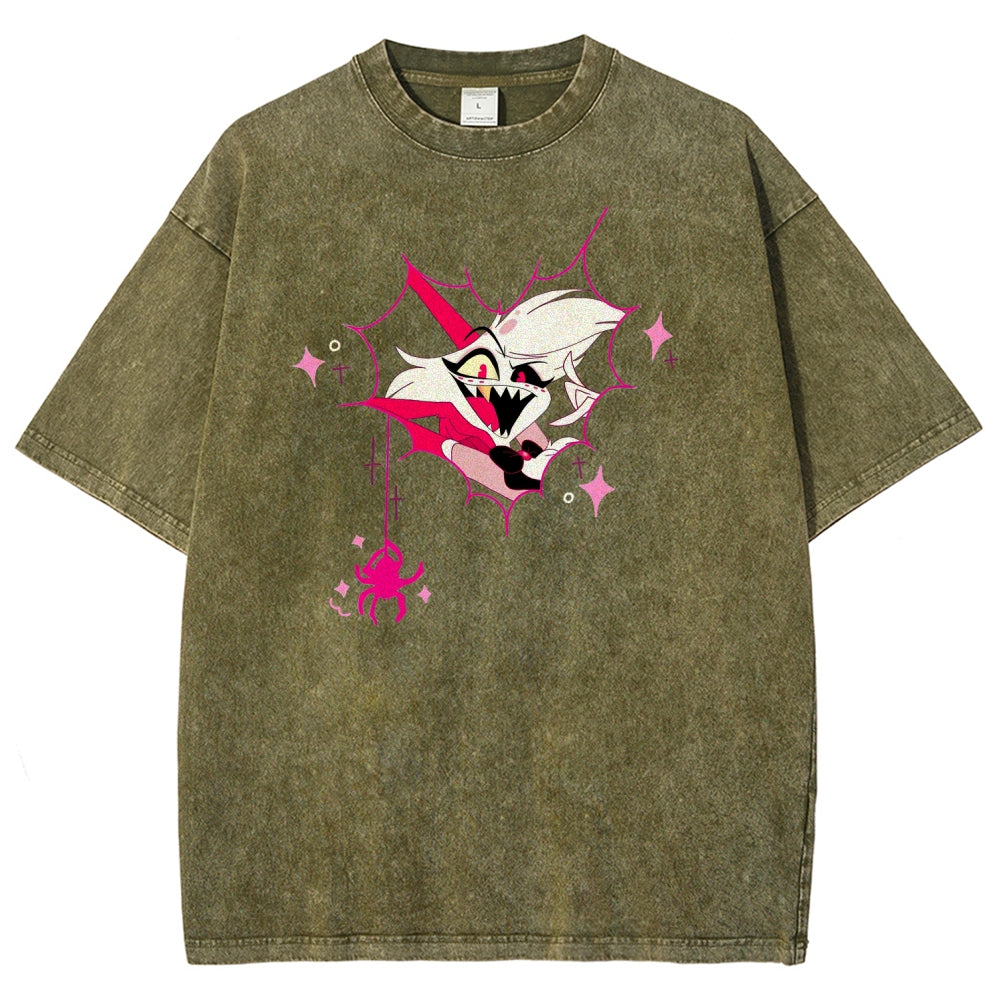 Hazbin Hotel Unisex Fit Washed T-Shirt 2512008799