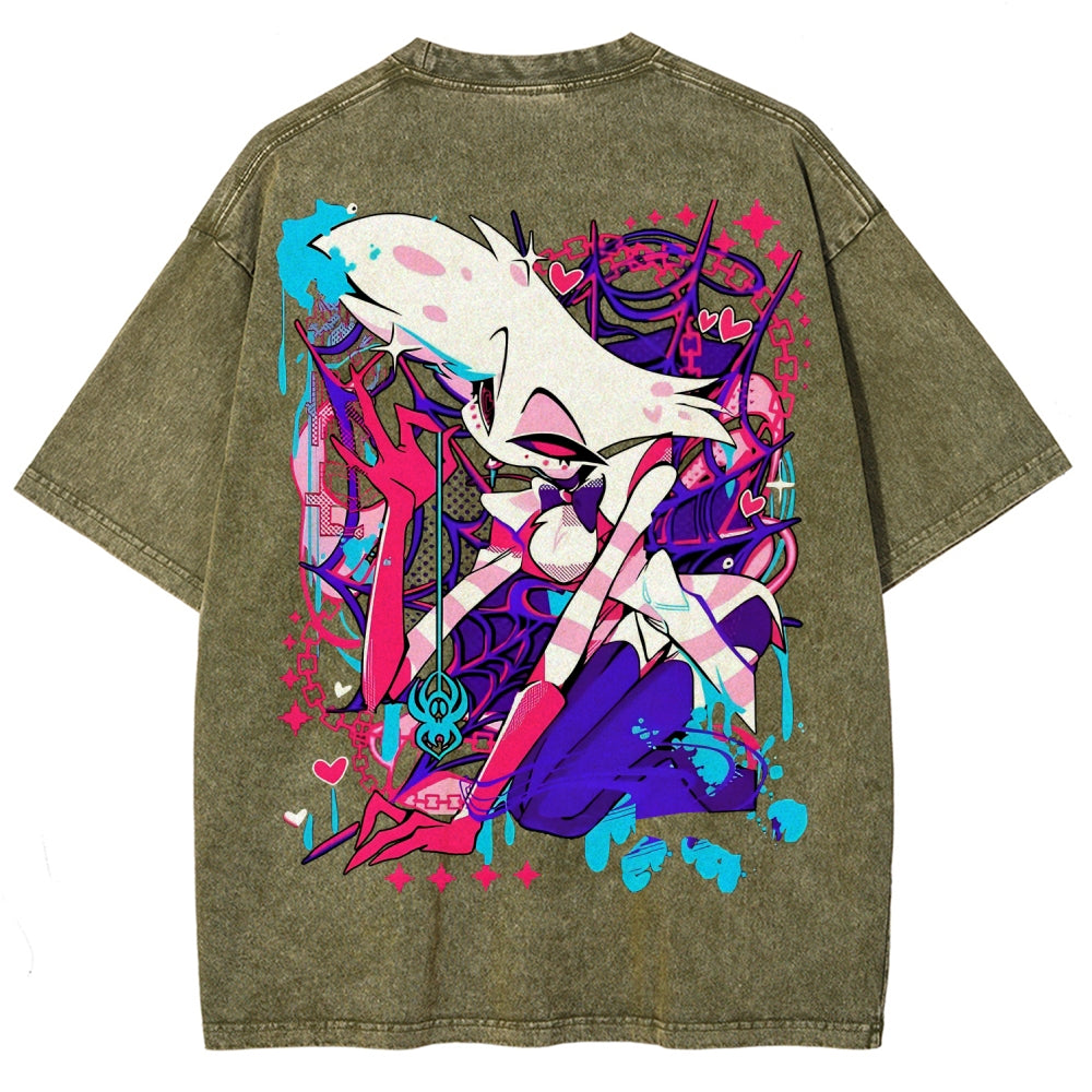 Hazbin Hotel Unisex Fit Washed T-Shirt 2512008799