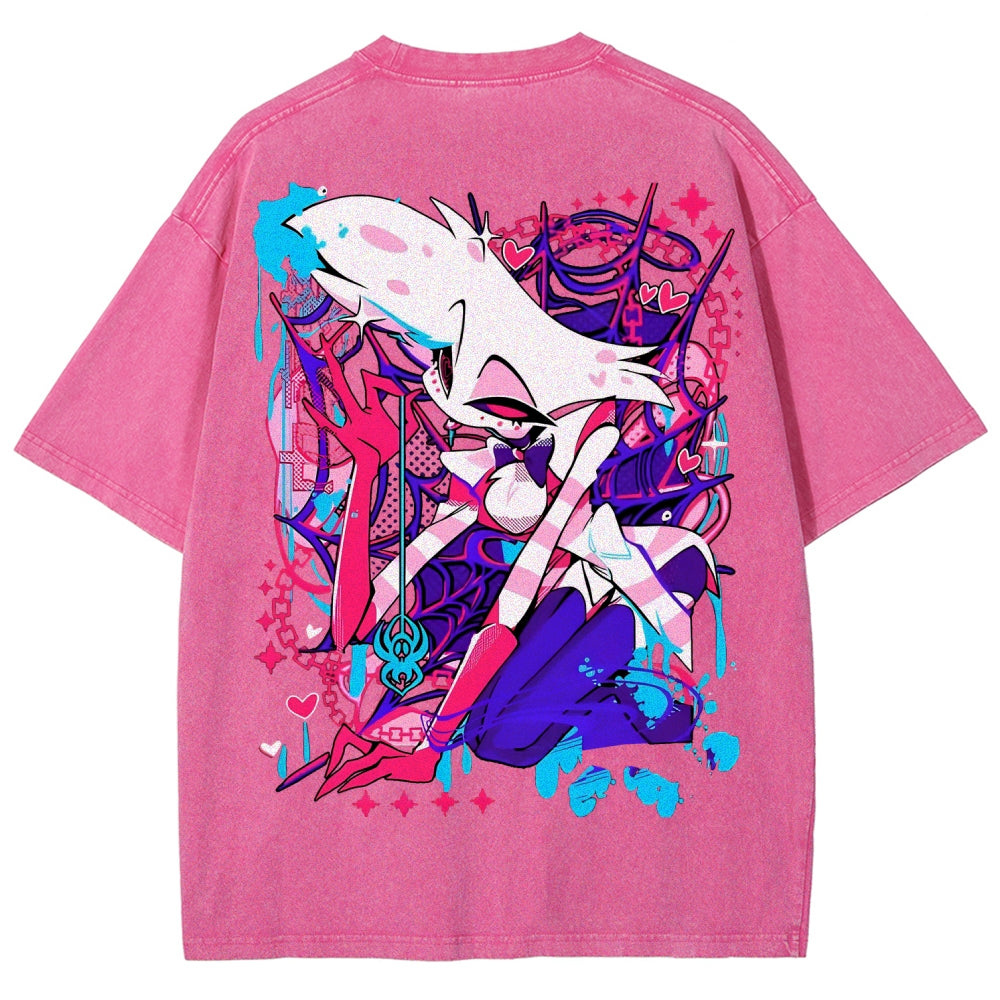 Hazbin Hotel Unisex Fit Washed T-Shirt 2512008799