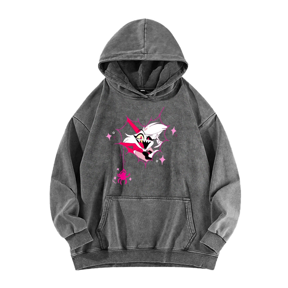 Hazbin Hotel Unisex Washed Hoodie 2512008822