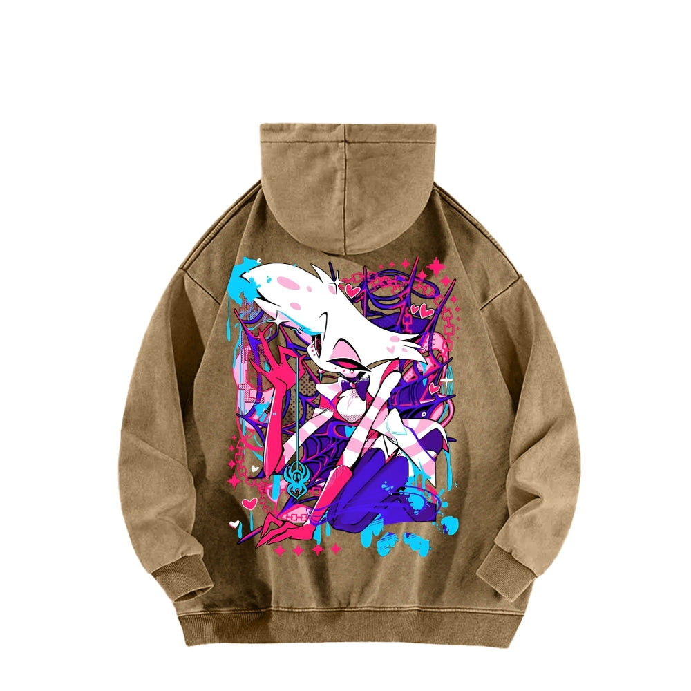 Hazbin Hotel Unisex Washed Hoodie 2512008822