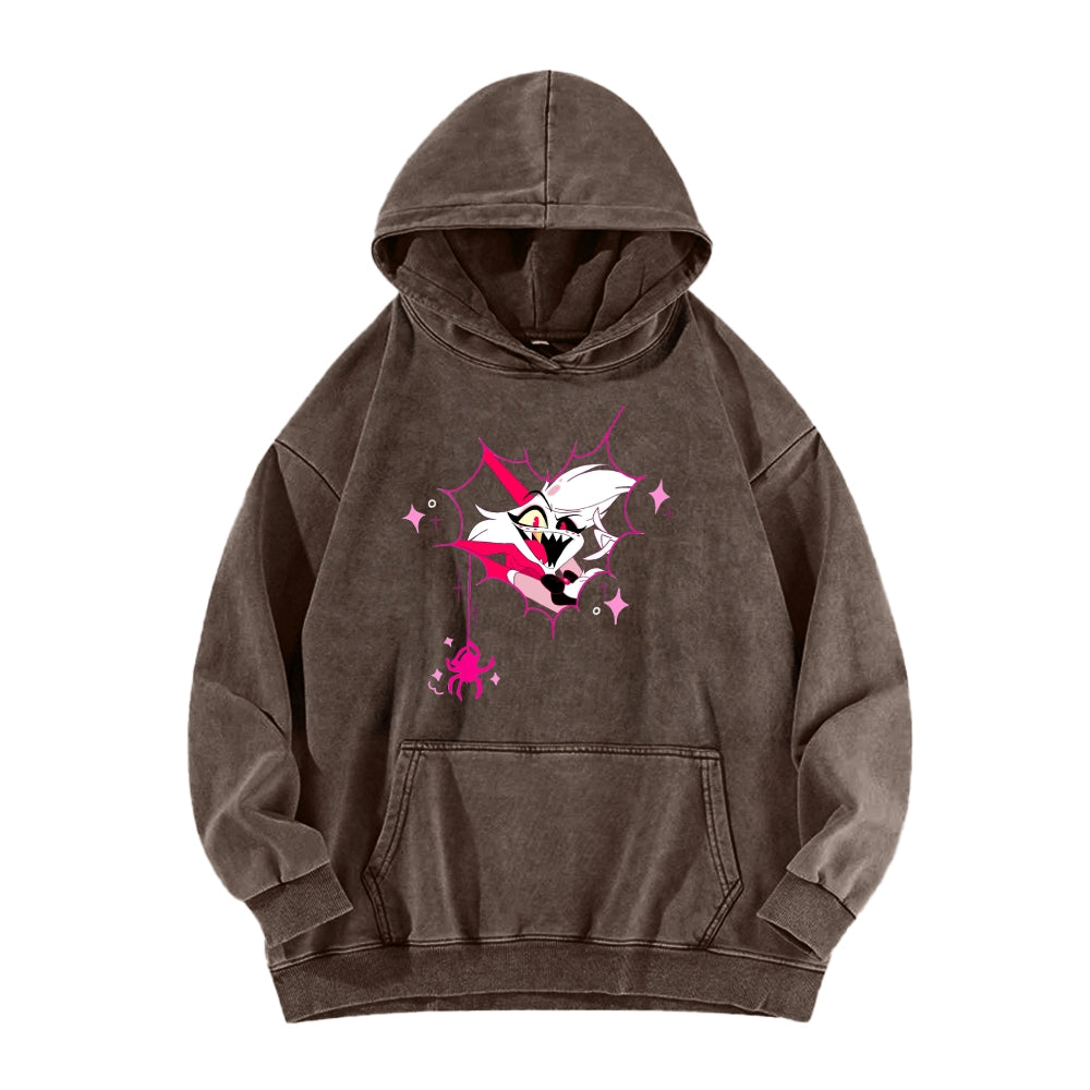Hazbin Hotel Unisex Washed Hoodie 2512008822