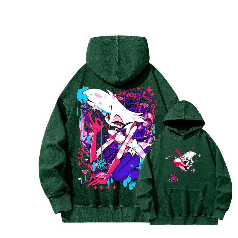 Hazbin Hotel Unisex Washed Hoodie 2512008822