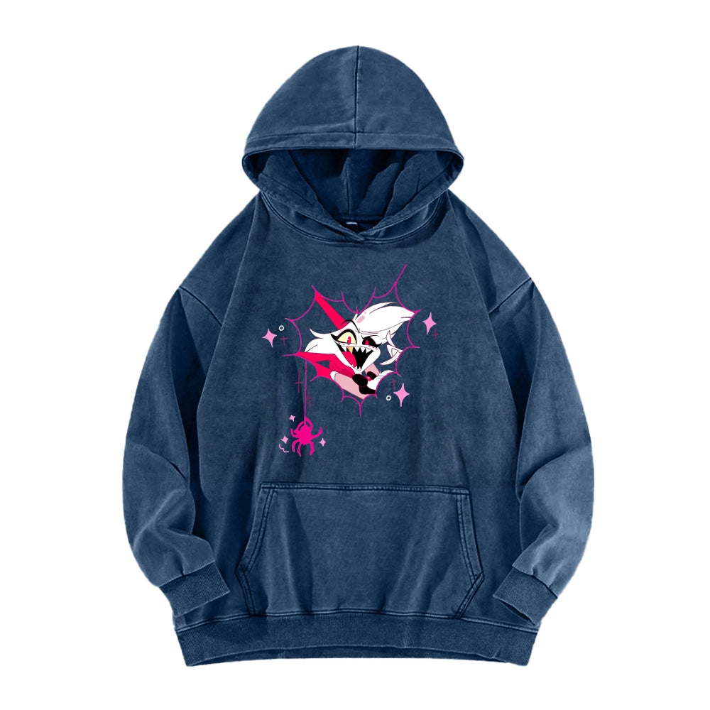 Hazbin Hotel Unisex Washed Hoodie 2512008822