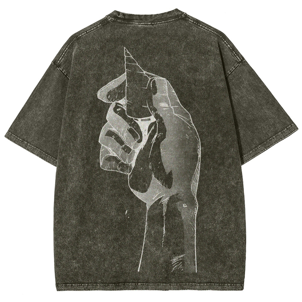 Gurren lagann Tengen Toppa Unisex Fit Washed T-Shirt 2512011562