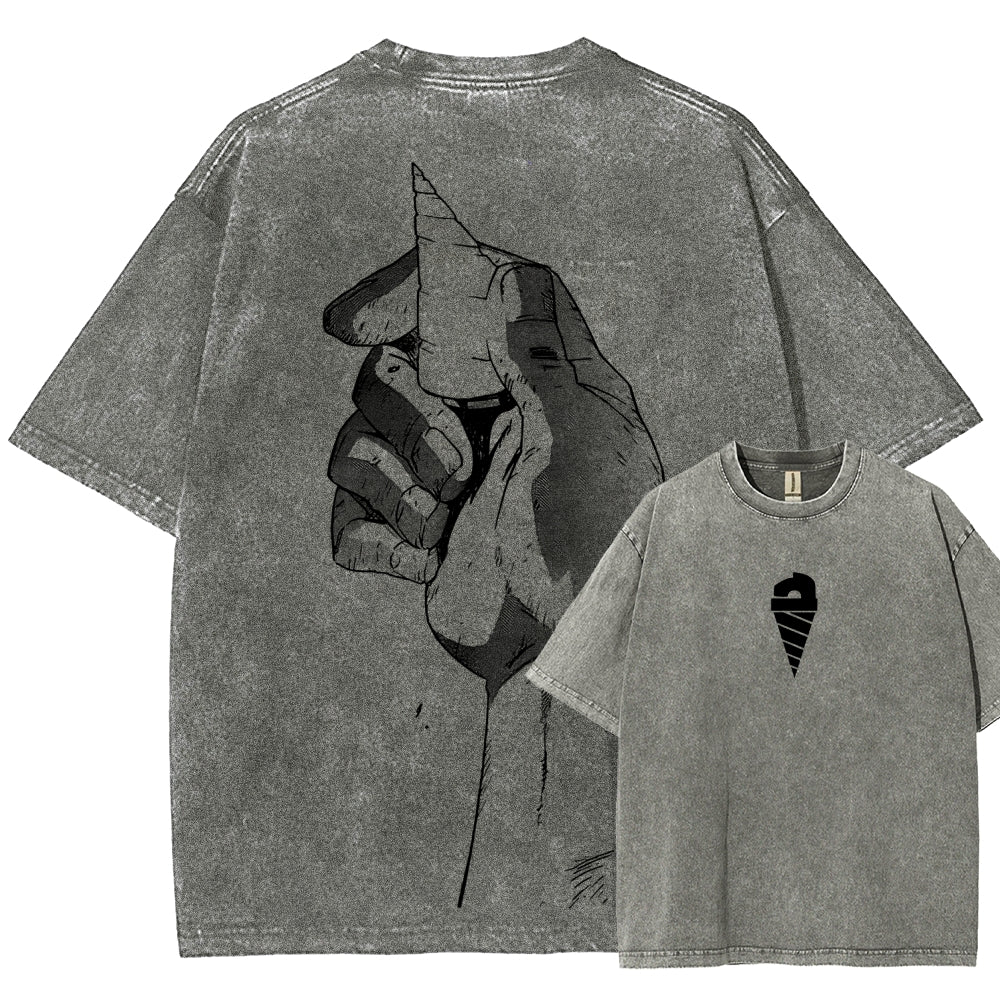 Gurren lagann Tengen Toppa Unisex Fit Washed T-Shirt 2512011562
