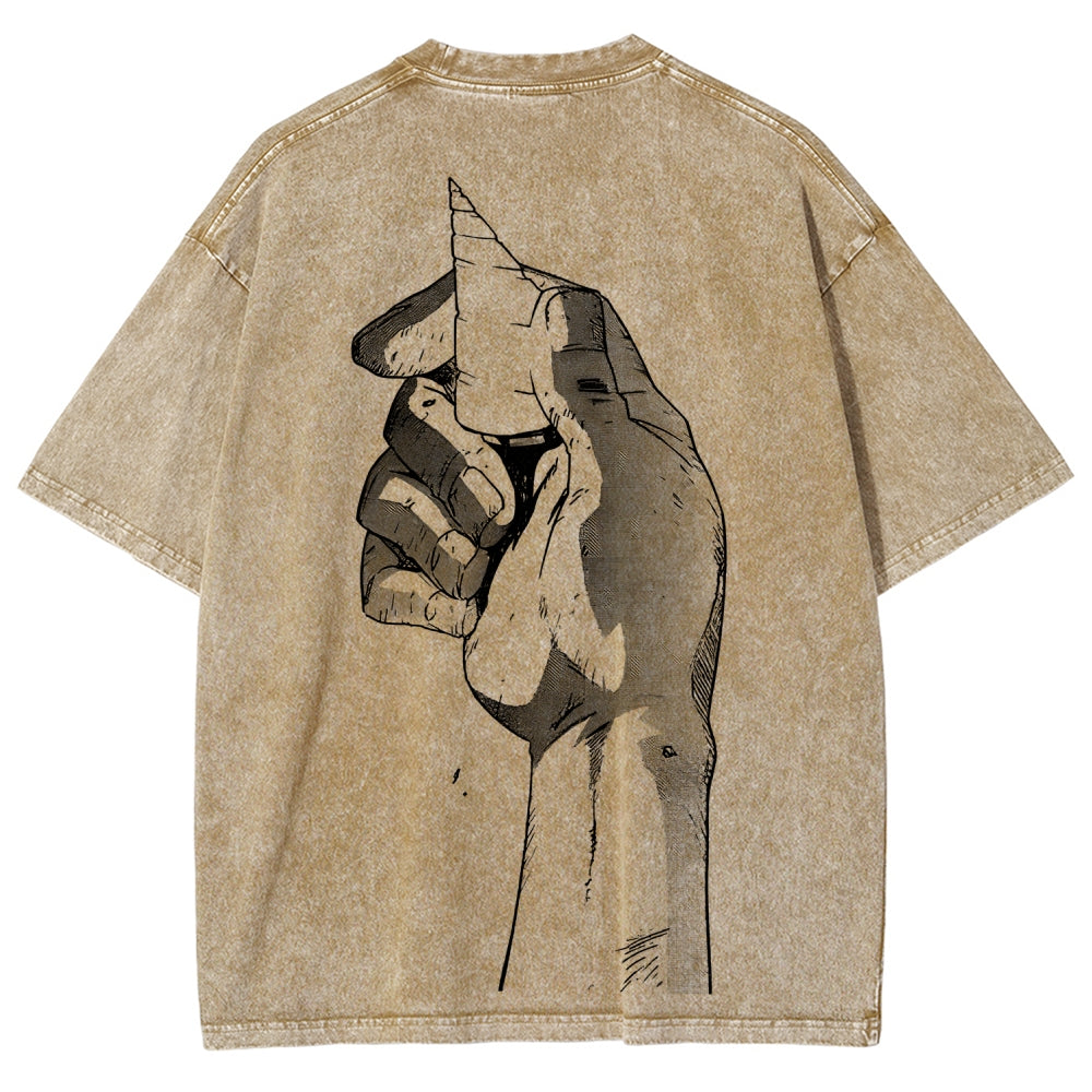 Gurren lagann Tengen Toppa Unisex Fit Washed T-Shirt 2512011562