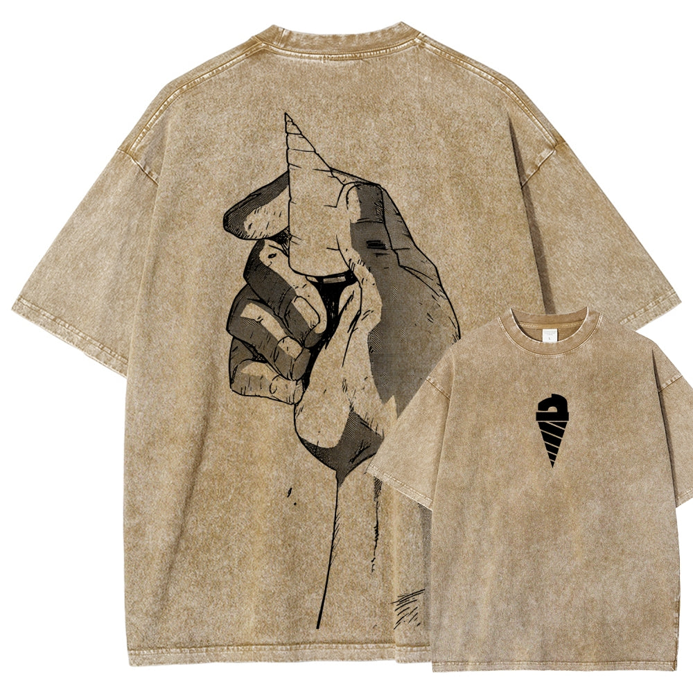 Gurren lagann Tengen Toppa Unisex Fit Washed T-Shirt 2512011562