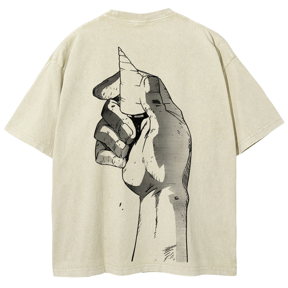 Gurren lagann Tengen Toppa Unisex Fit Washed T-Shirt 2512011562