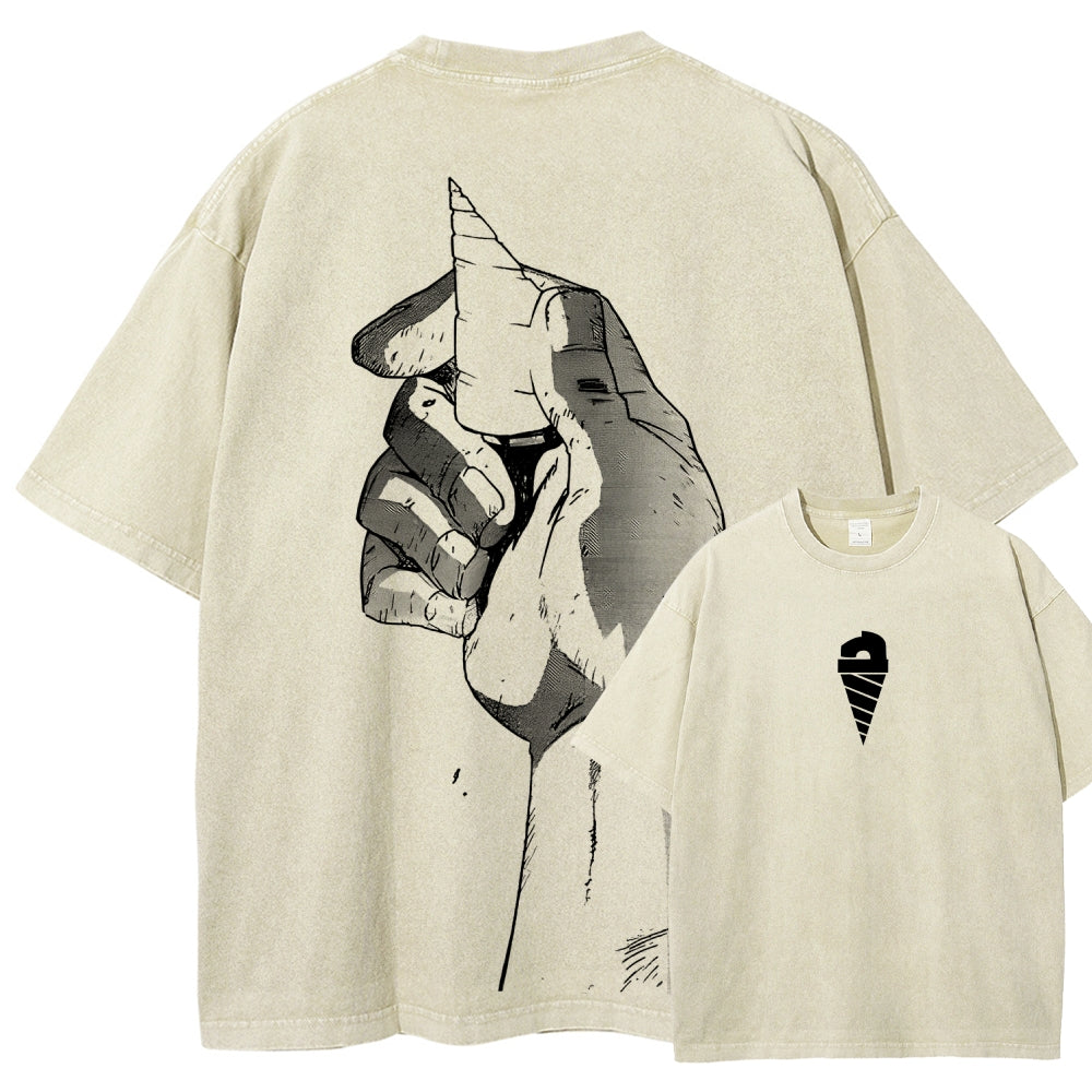 Gurren lagann Tengen Toppa Unisex Fit Washed T-Shirt 2512011562