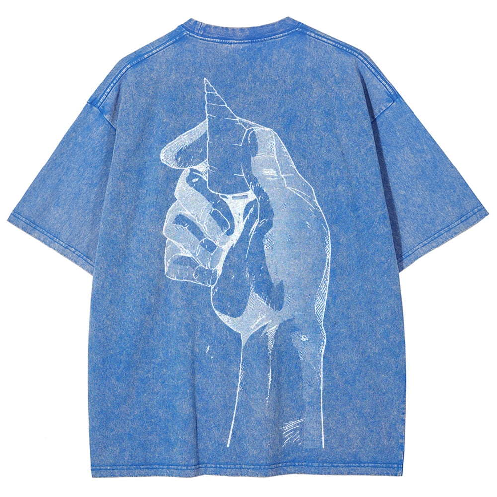 Gurren lagann Tengen Toppa Unisex Fit Washed T-Shirt 2512011562