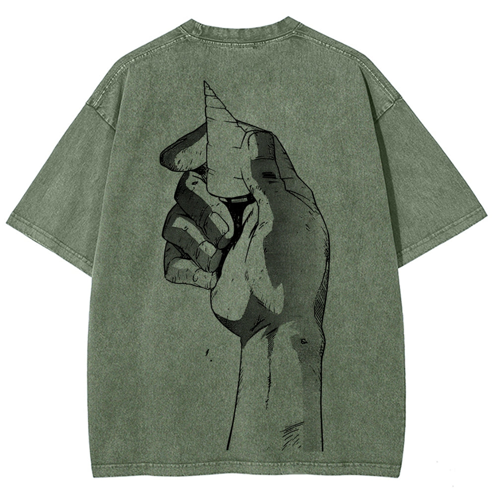 Gurren lagann Tengen Toppa Unisex Fit Washed T-Shirt 2512011562