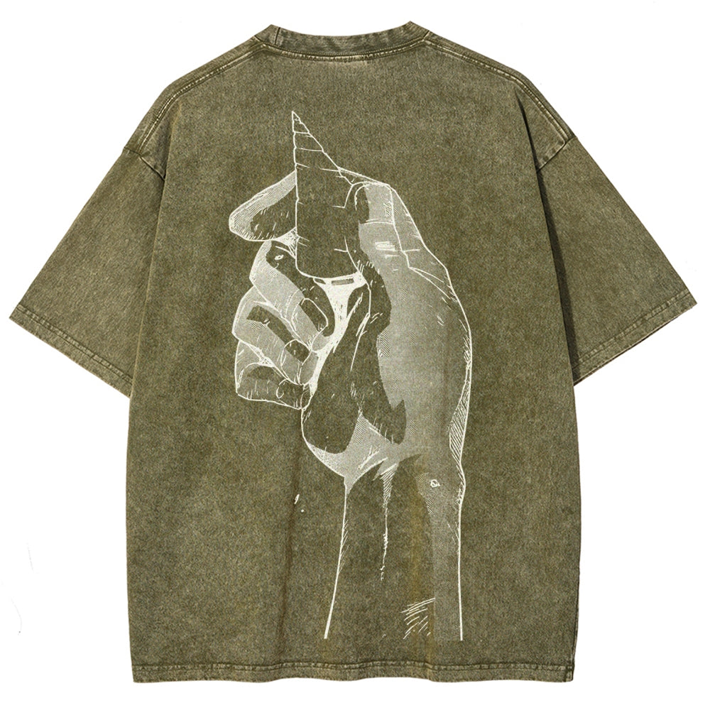 Gurren lagann Tengen Toppa Unisex Fit Washed T-Shirt 2512011562