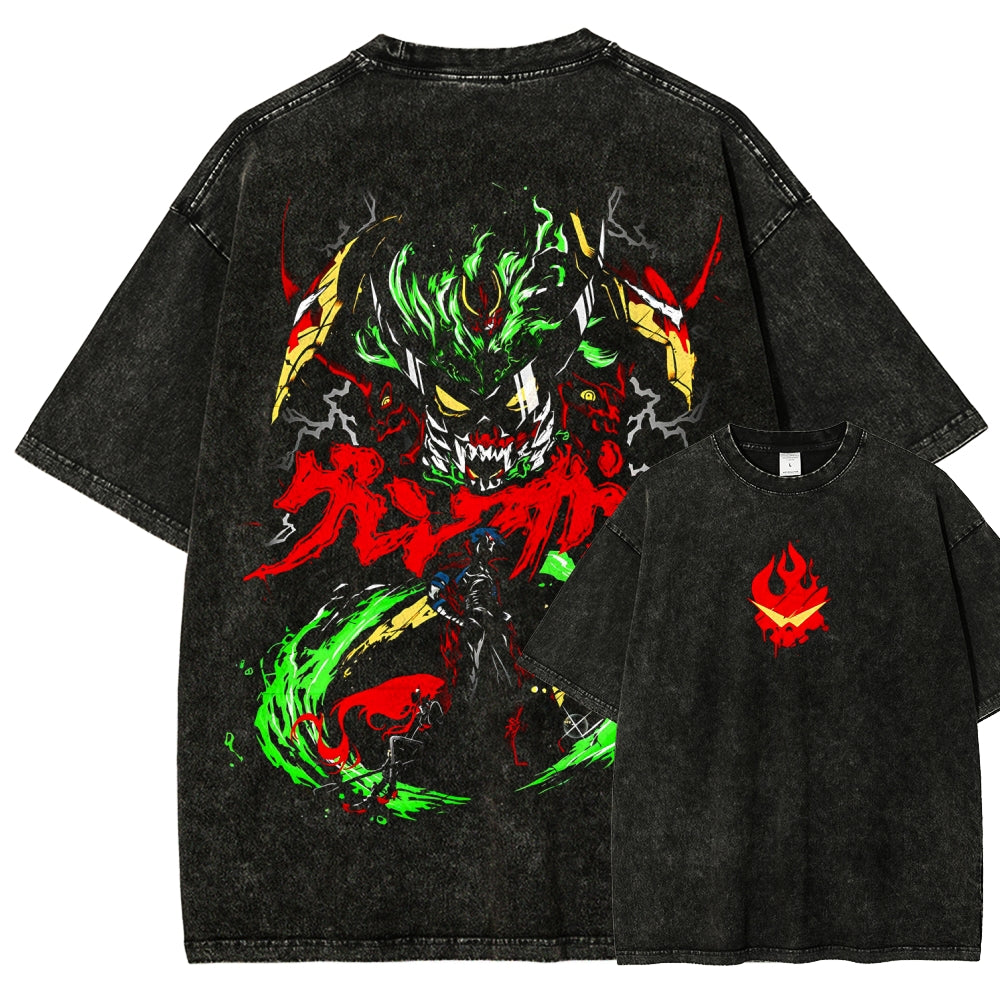 Gurren lagann Tengen Toppa Unisex Fit Washed T-Shirt 2512011638