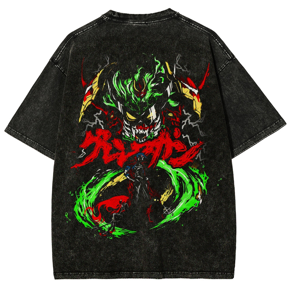 Gurren lagann Tengen Toppa Unisex Fit Washed T-Shirt 2512011638