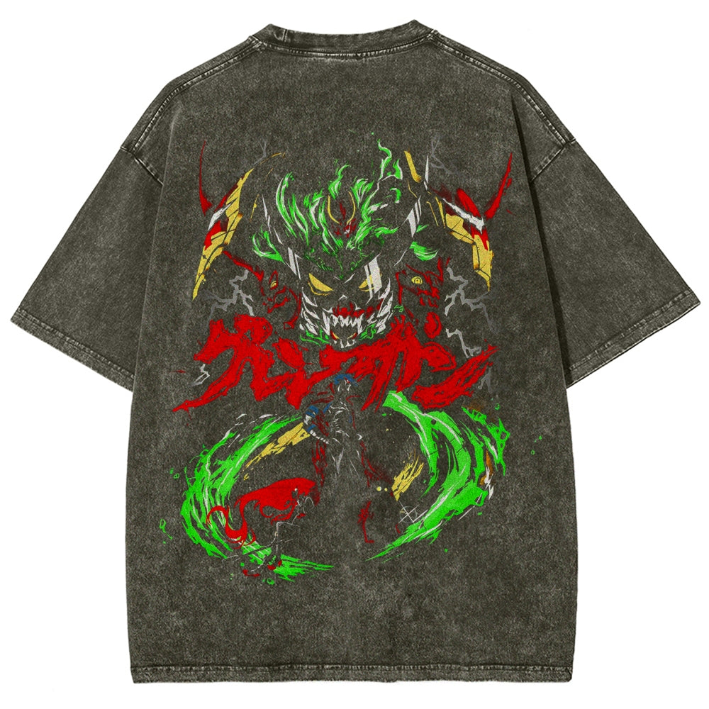 Gurren lagann Tengen Toppa Unisex Fit Washed T-Shirt 2512011638