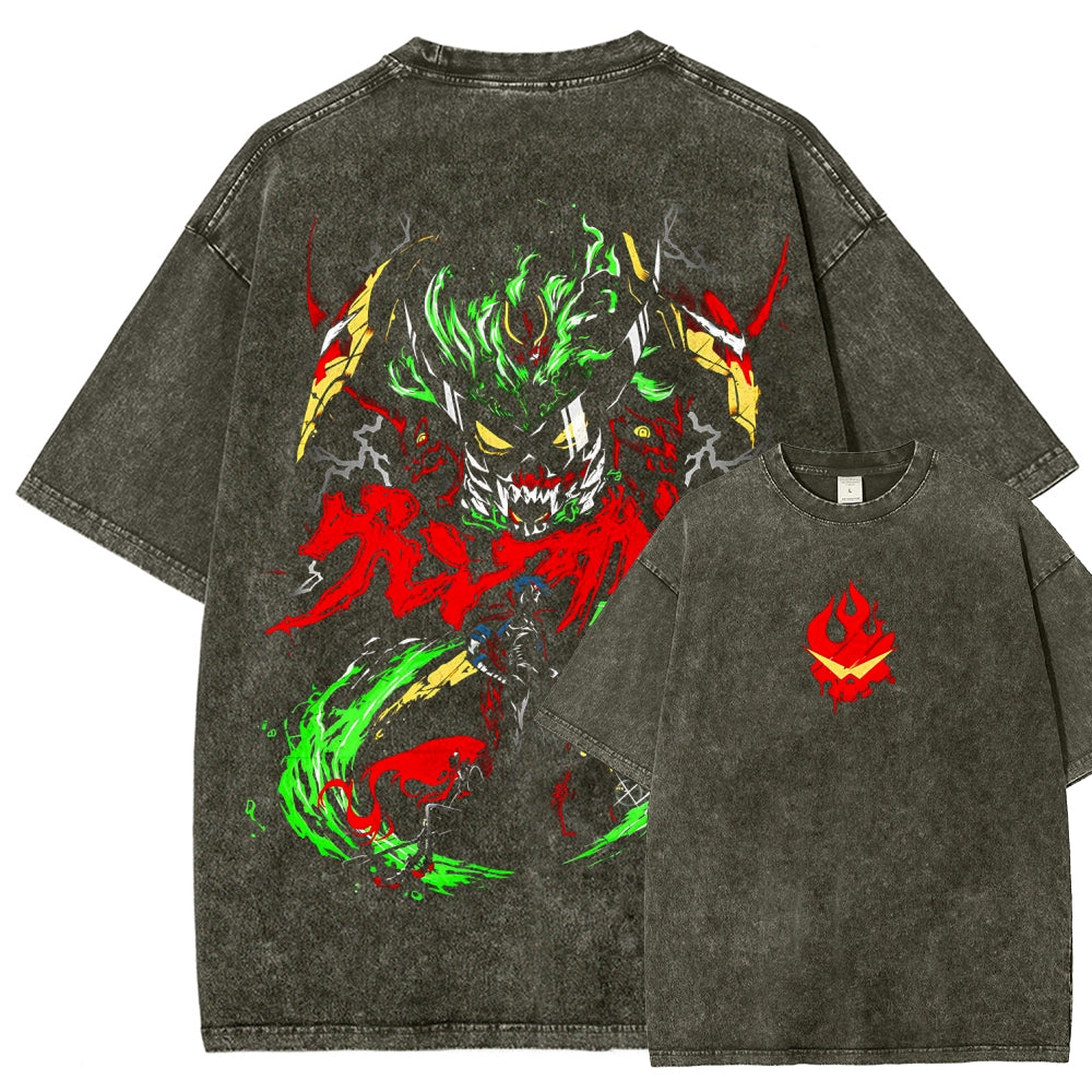 Gurren lagann Tengen Toppa Unisex Fit Washed T-Shirt 2512011638