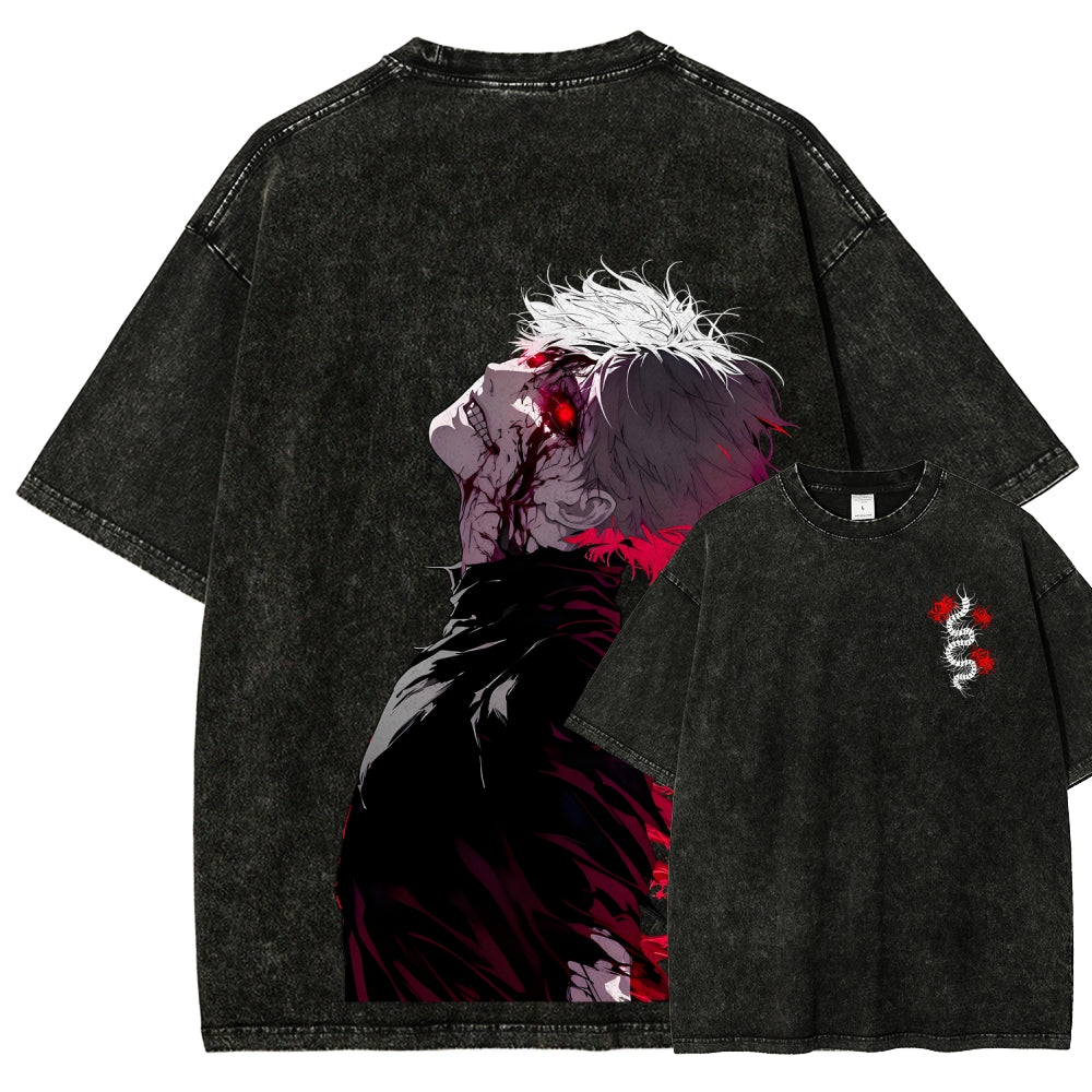Tokyo Ghoul Kaneki Ken Unisex Fit Washed T-Shirt 2512012178
