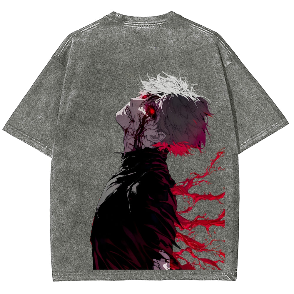 Tokyo Ghoul Kaneki Ken Unisex Fit Washed T-Shirt 2512012178