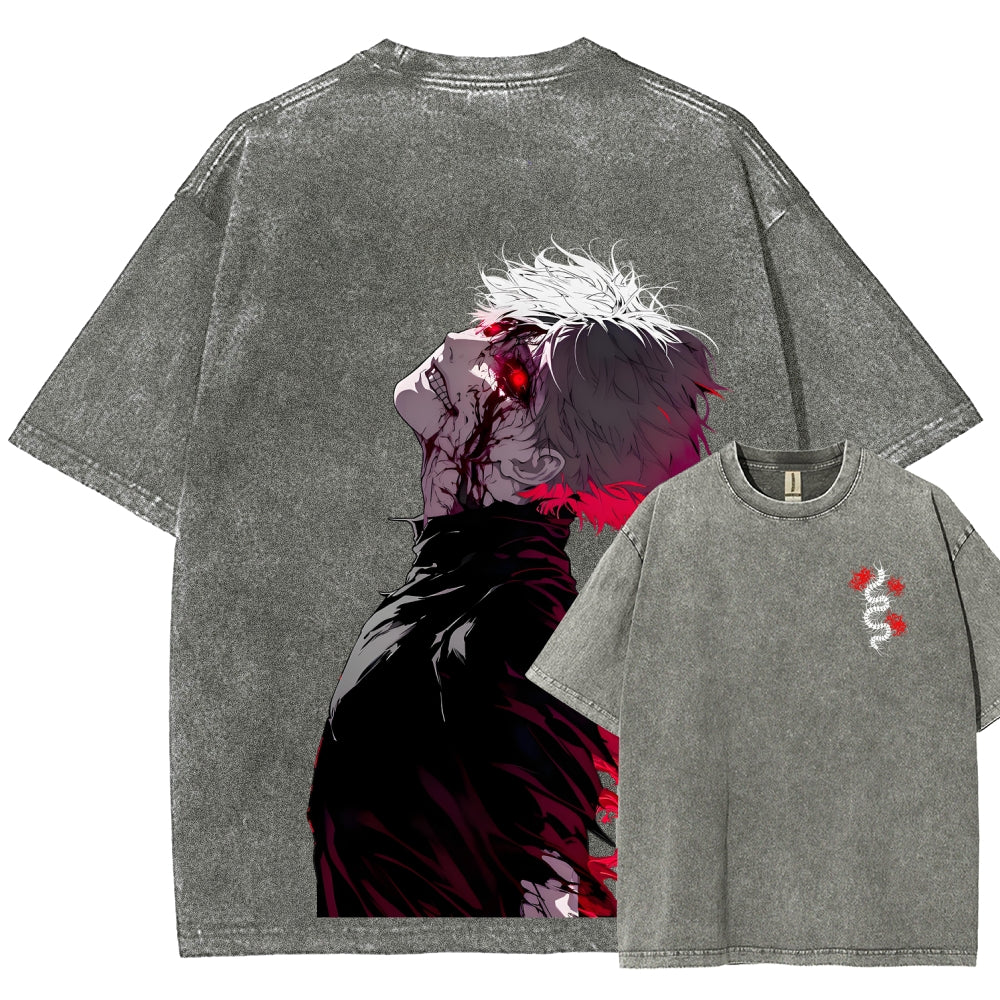 Tokyo Ghoul Kaneki Ken Unisex Fit Washed T-Shirt 2512012178