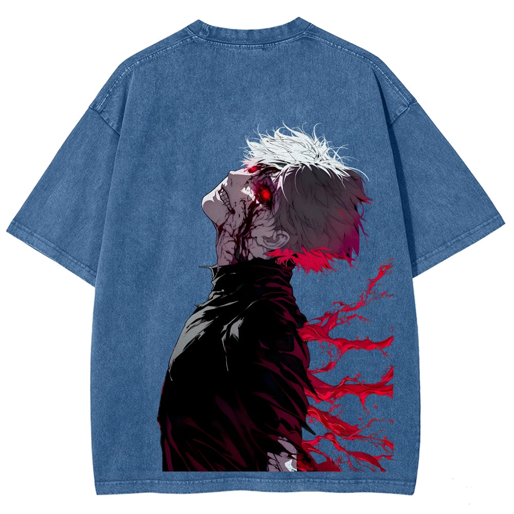 Tokyo Ghoul Kaneki Ken Unisex Fit Washed T-Shirt 2512012178