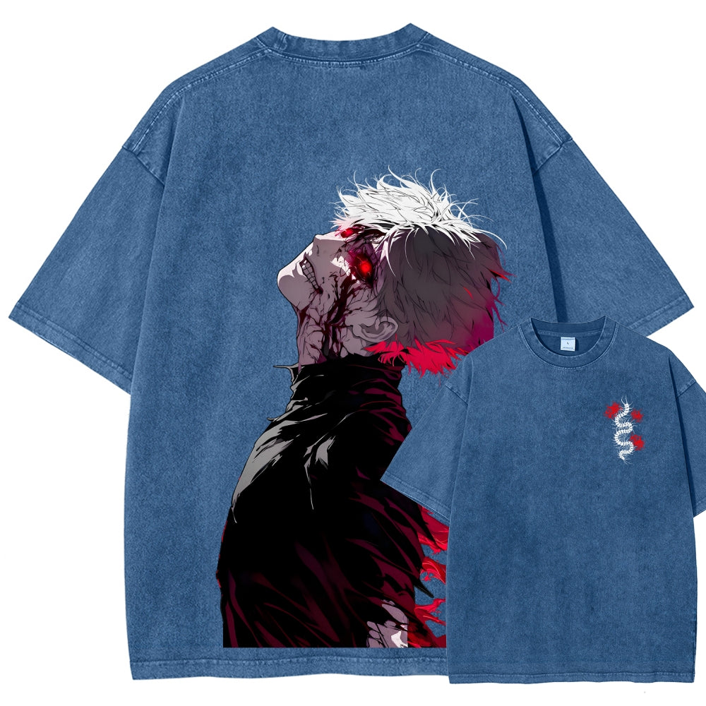 Tokyo Ghoul Kaneki Ken Unisex Fit Washed T-Shirt 2512012178
