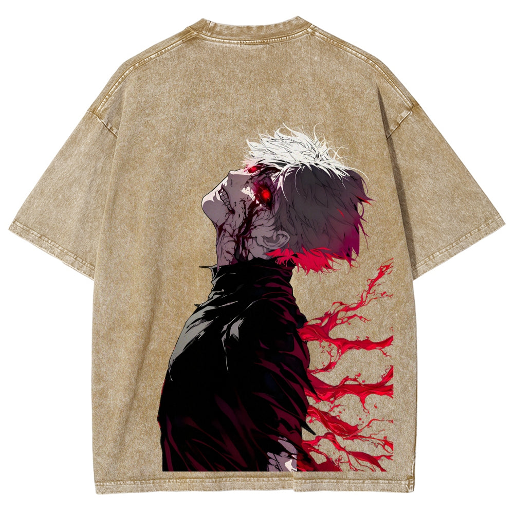 Tokyo Ghoul Kaneki Ken Unisex Fit Washed T-Shirt 2512012178