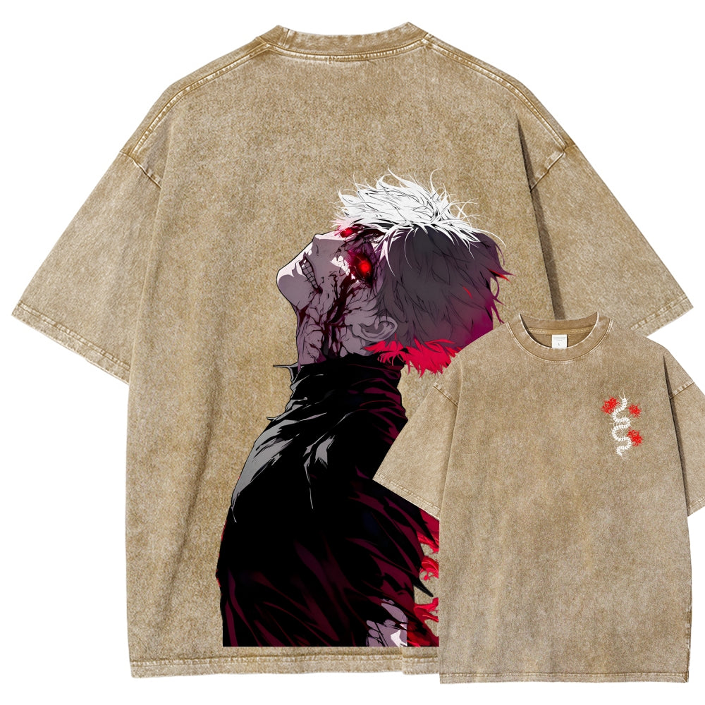 Tokyo Ghoul Kaneki Ken Unisex Fit Washed T-Shirt 2512012178