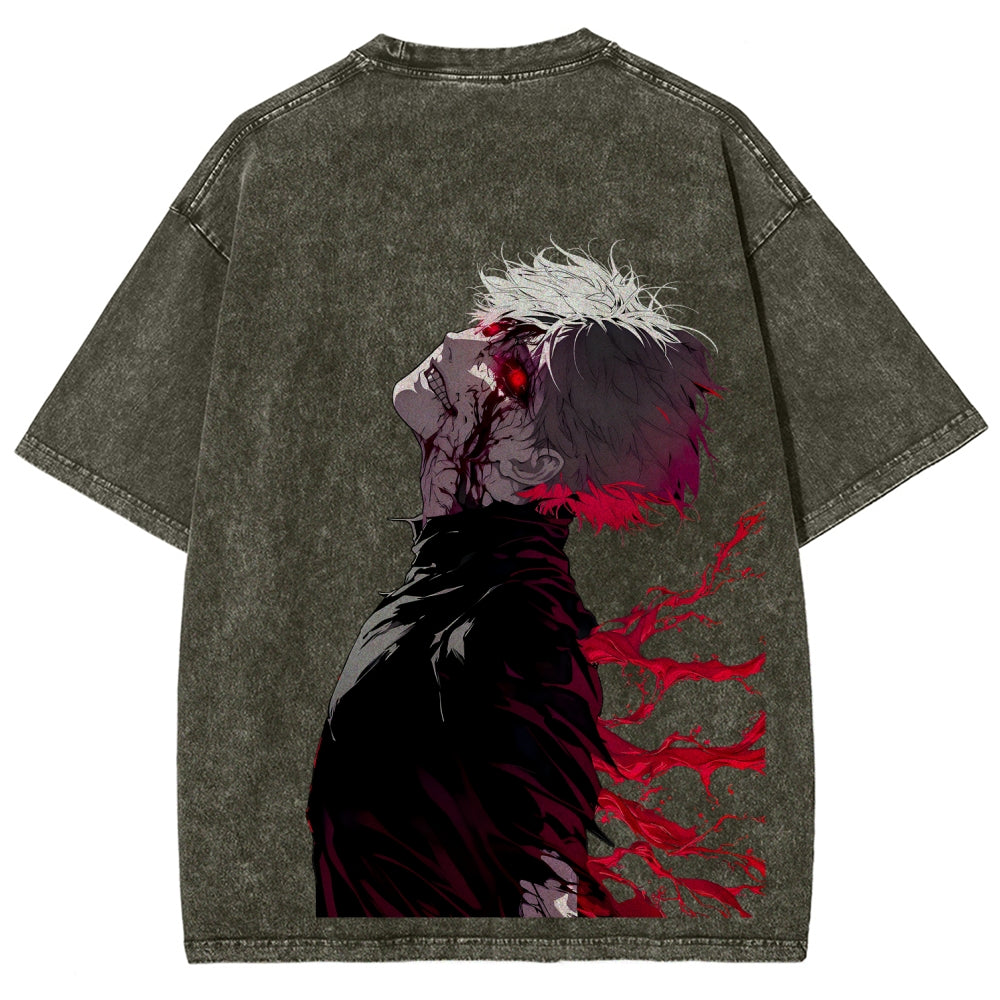 Tokyo Ghoul Kaneki Ken Unisex Fit Washed T-Shirt 2512012178