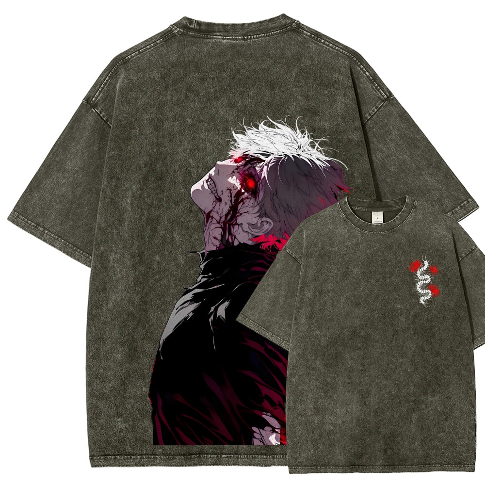 Tokyo Ghoul Kaneki Ken Unisex Fit Washed T-Shirt 2512012178