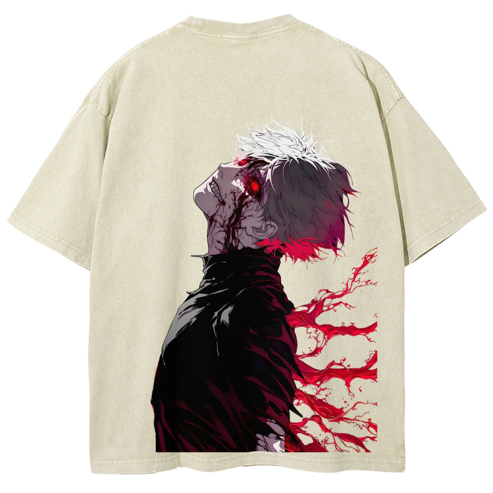 Tokyo Ghoul Kaneki Ken Unisex Fit Washed T-Shirt 2512012178