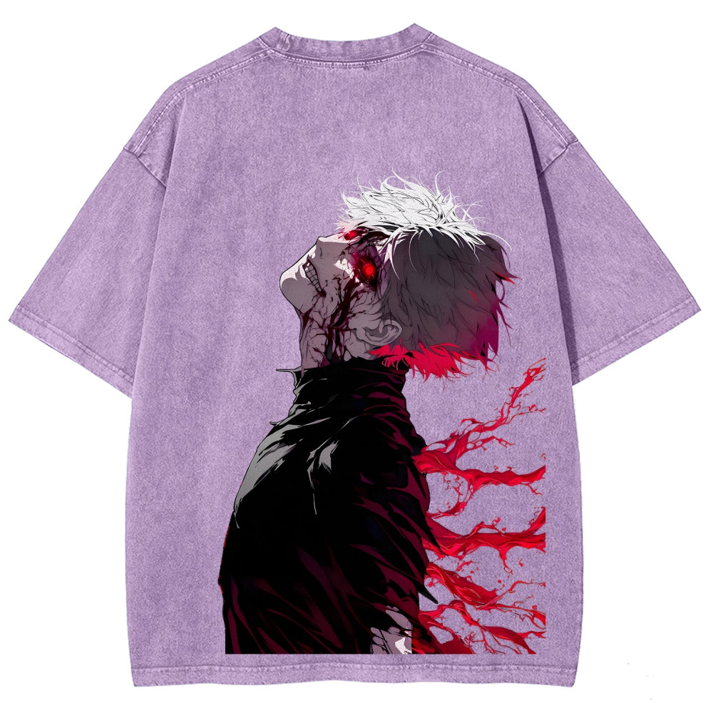 Tokyo Ghoul Kaneki Ken Unisex Fit Washed T-Shirt 2512012178