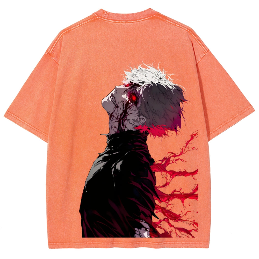 Tokyo Ghoul Kaneki Ken Unisex Fit Washed T-Shirt 2512012178