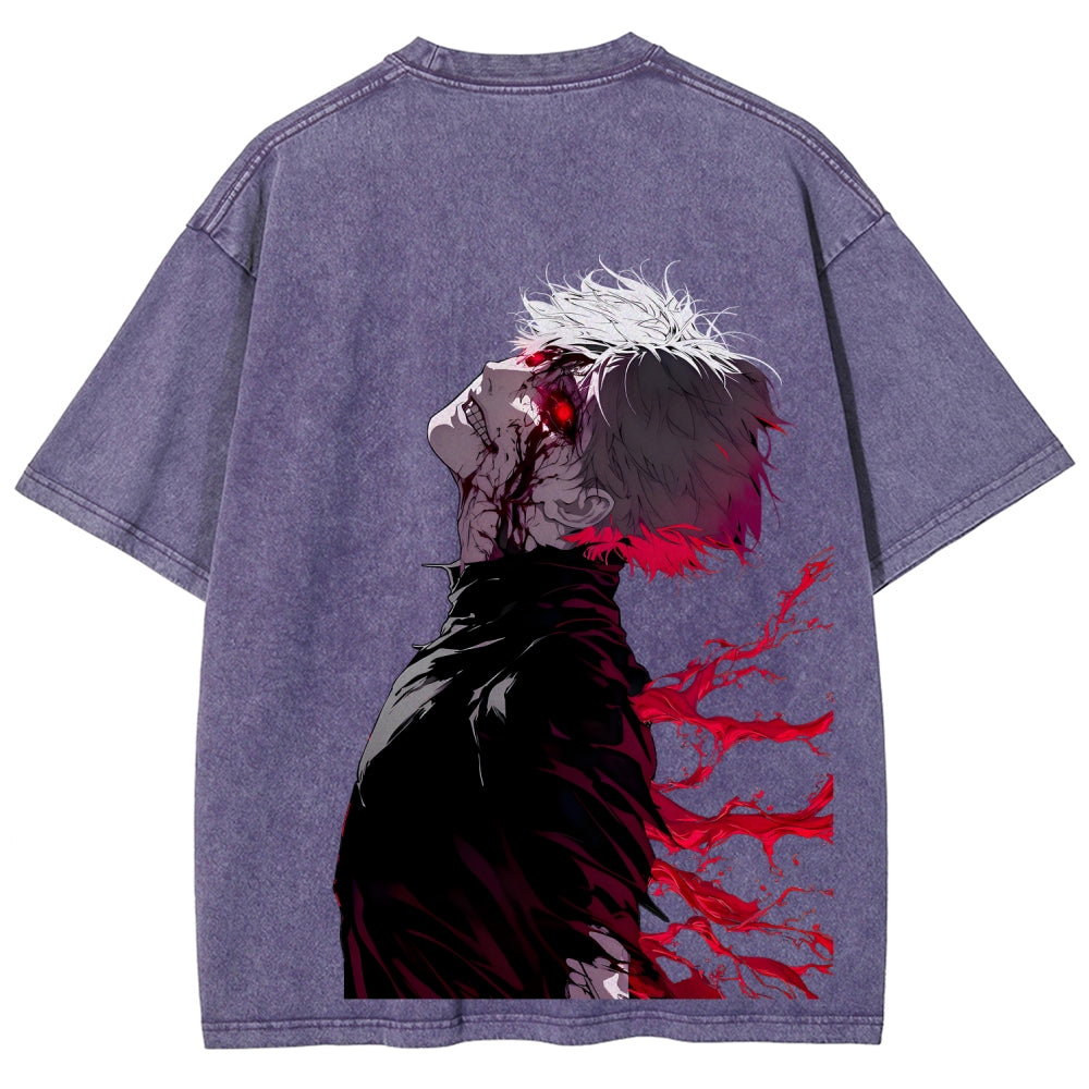 Tokyo Ghoul Kaneki Ken Unisex Fit Washed T-Shirt 2512012178