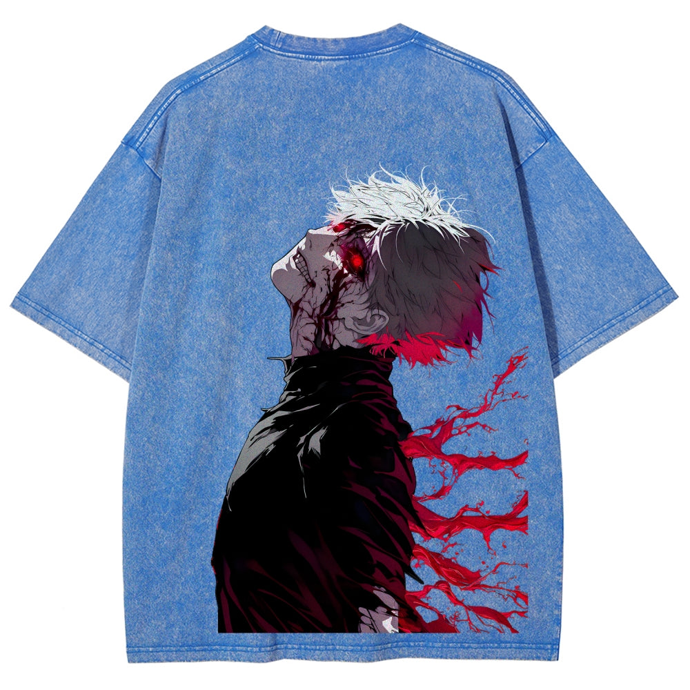 Tokyo Ghoul Kaneki Ken Unisex Fit Washed T-Shirt 2512012178
