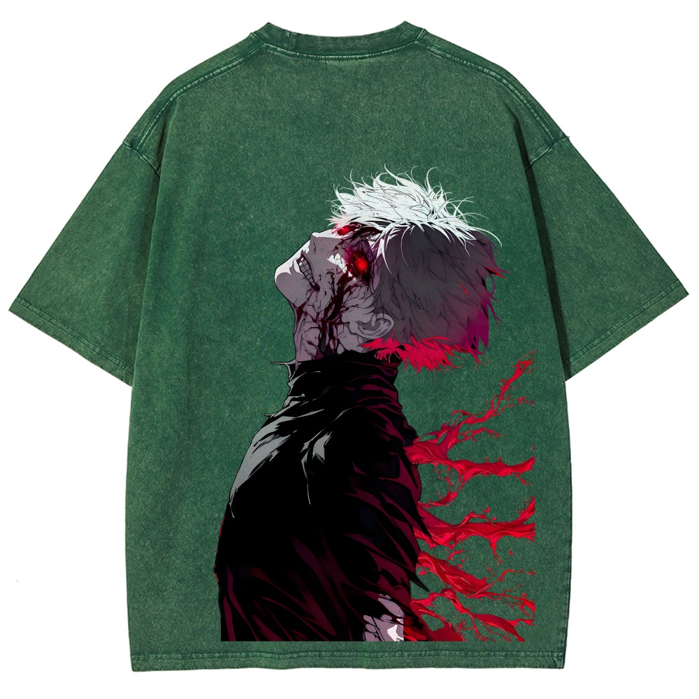 Tokyo Ghoul Kaneki Ken Unisex Fit Washed T-Shirt 2512012178