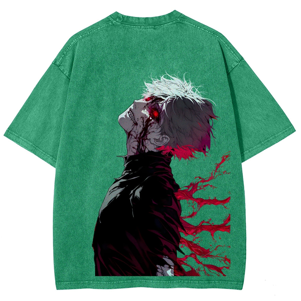 Tokyo Ghoul Kaneki Ken Unisex Fit Washed T-Shirt 2512012178