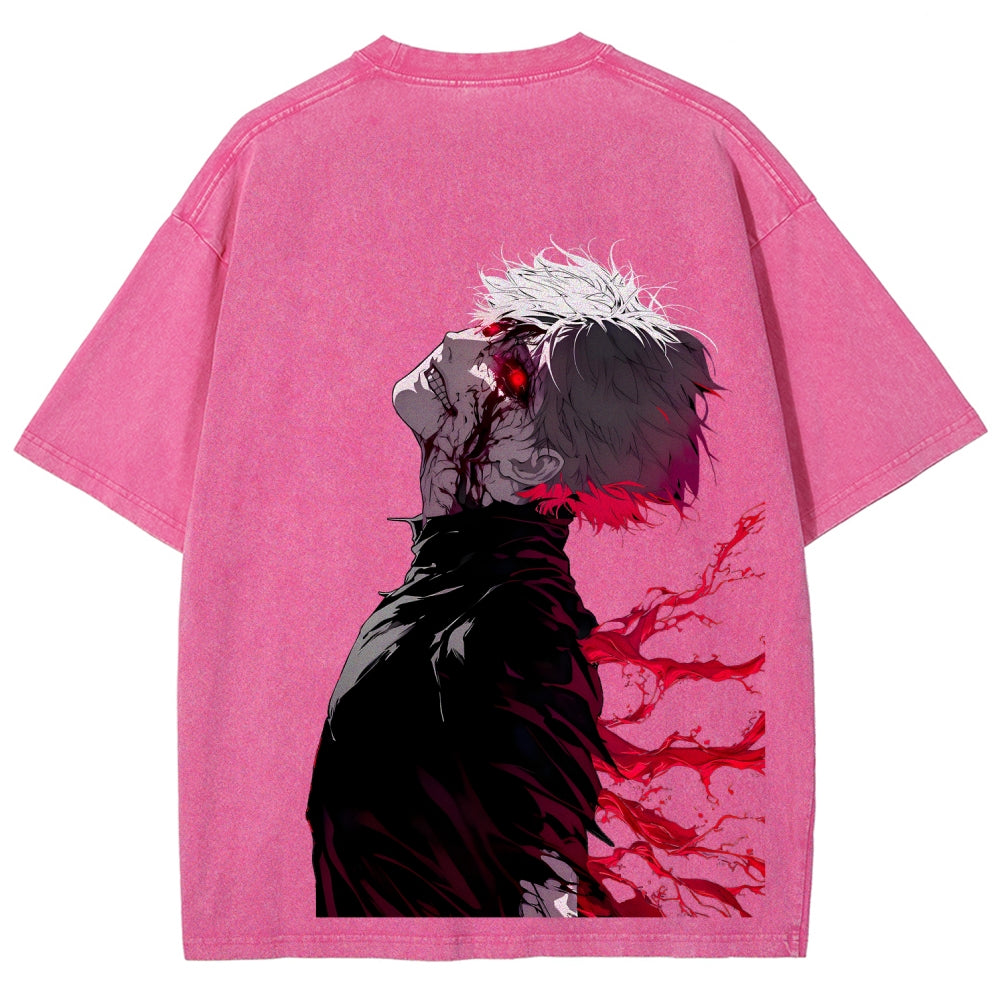 Tokyo Ghoul Kaneki Ken Unisex Fit Washed T-Shirt 2512012178