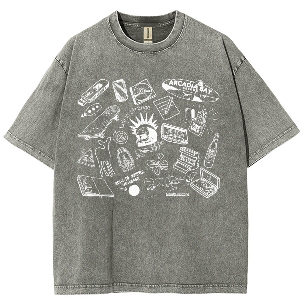 Life Is Strange Unisex Fit Washed T-Shirt 2512019226