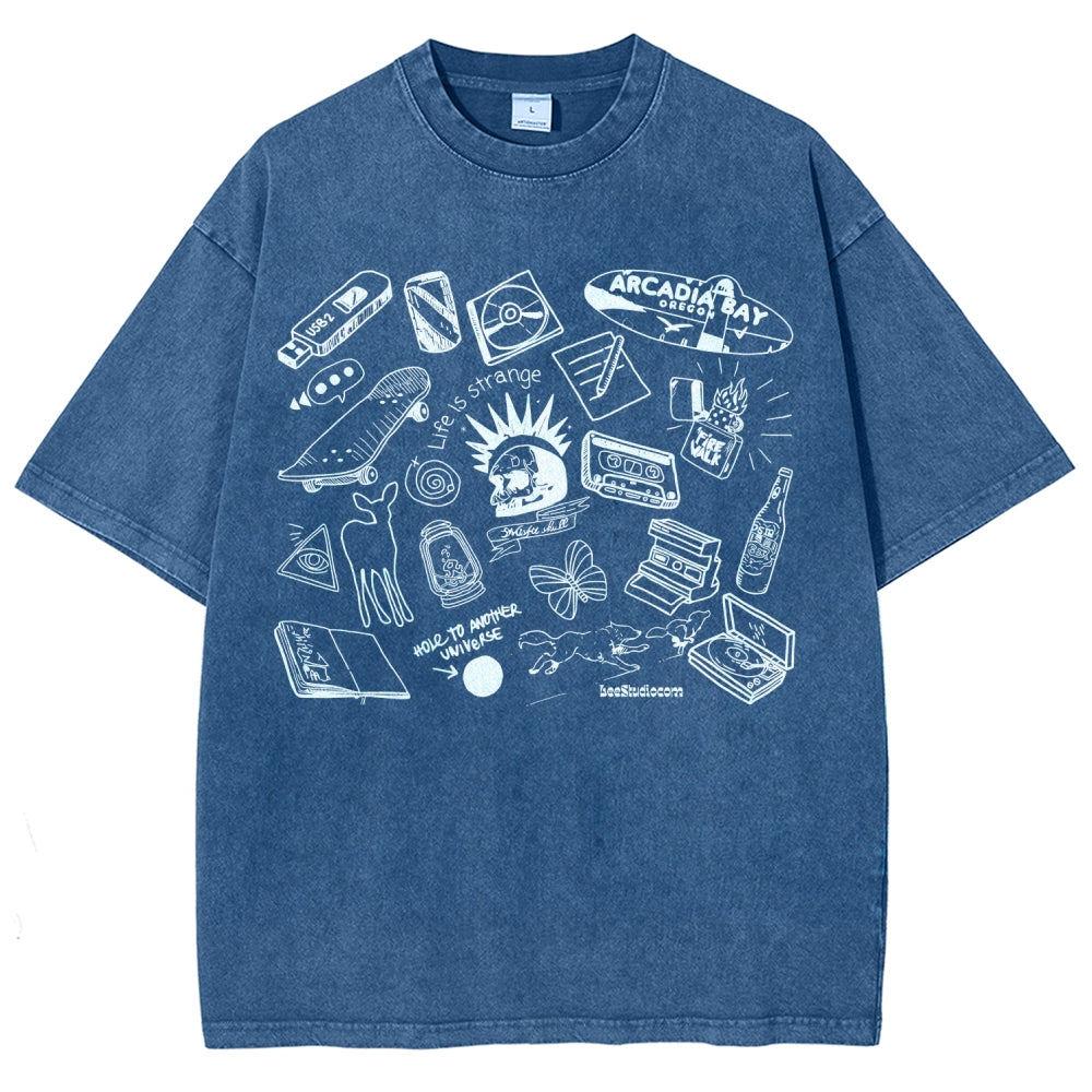 Life Is Strange Unisex Fit Washed T-Shirt 2512019226