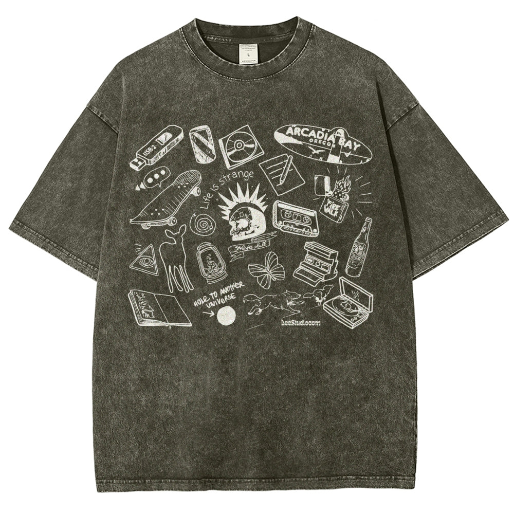 Life Is Strange Unisex Fit Washed T-Shirt 2512019226