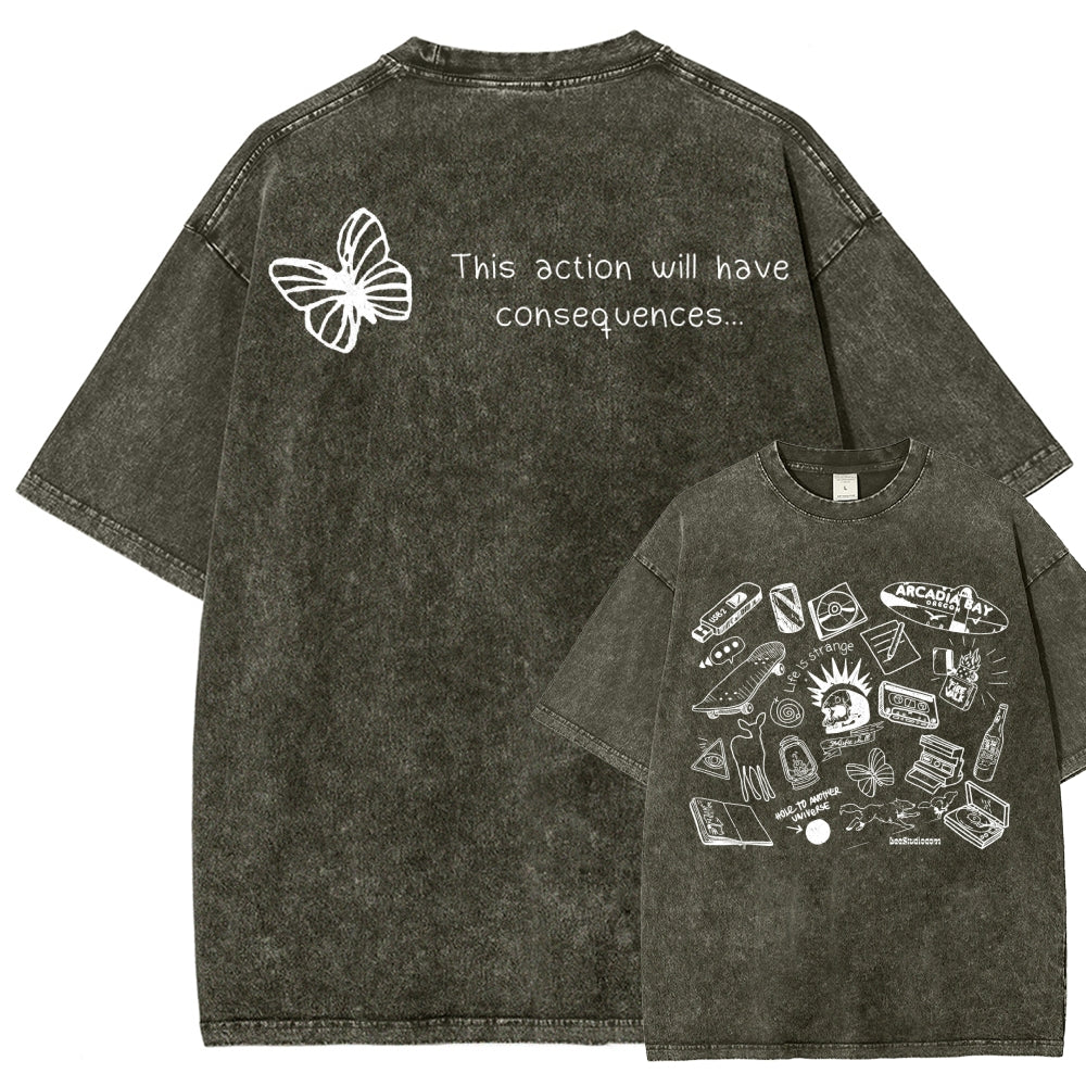 Life Is Strange Unisex Fit Washed T-Shirt 2512019226