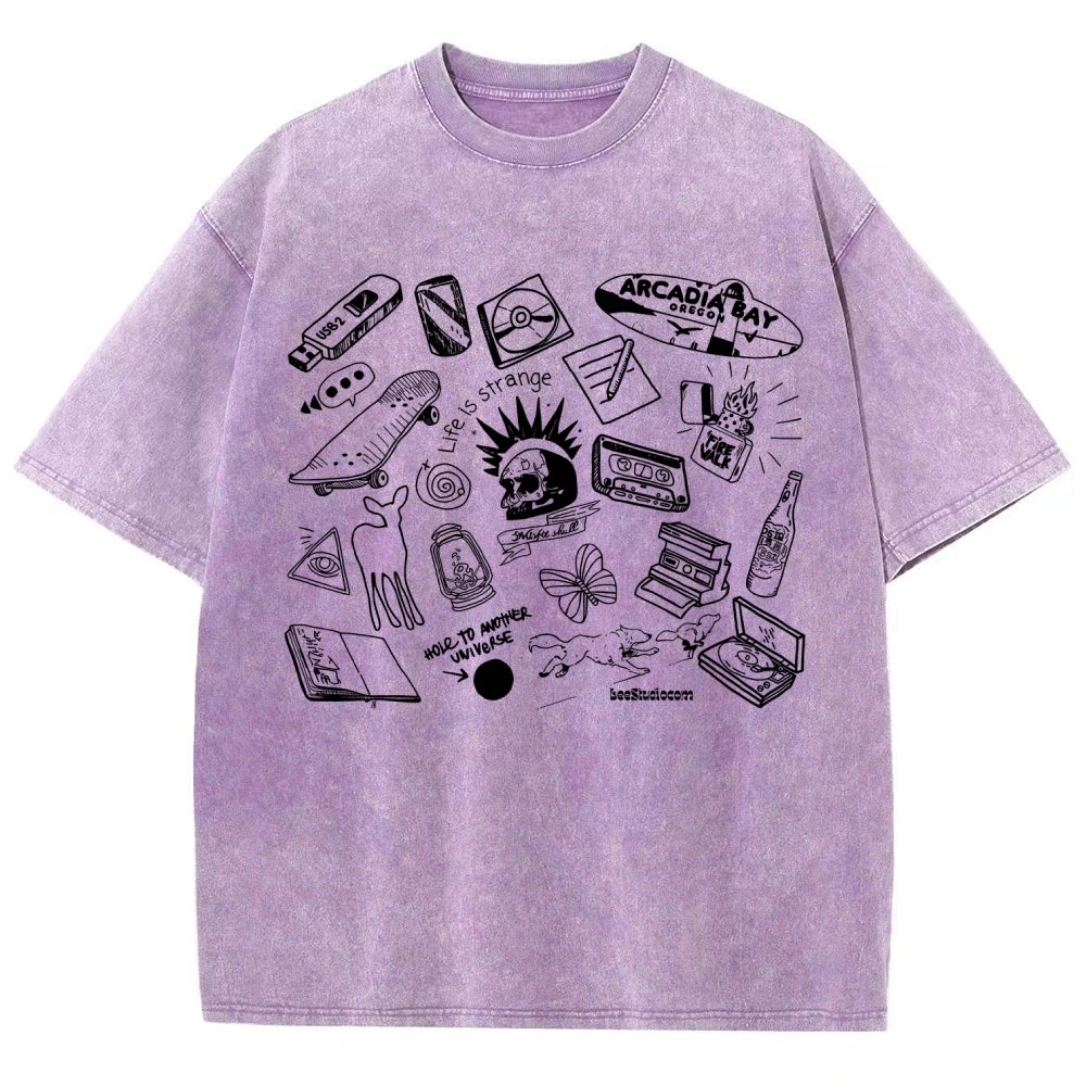 Life Is Strange Unisex Fit Washed T-Shirt 2512019226