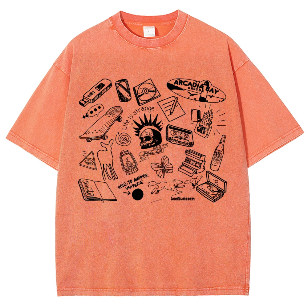 Life Is Strange Unisex Fit Washed T-Shirt 2512019226