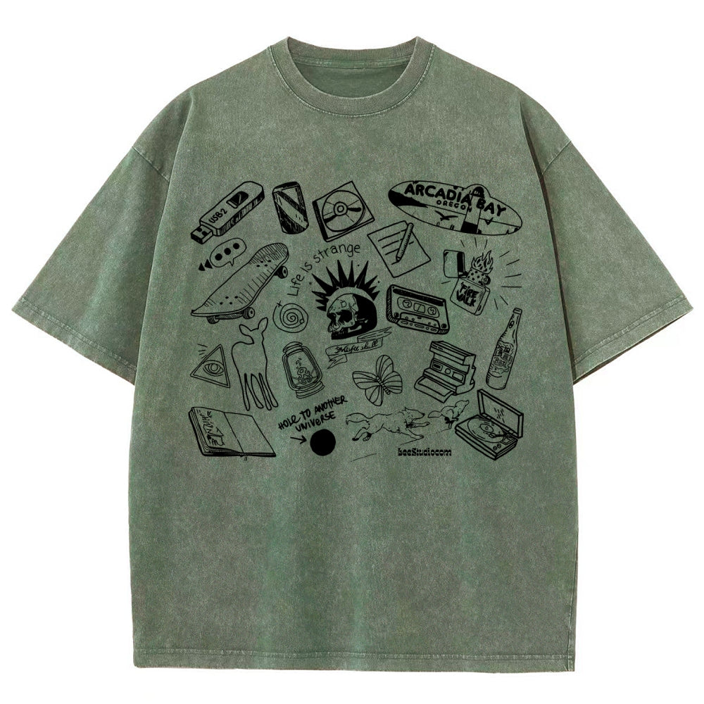 Life Is Strange Unisex Fit Washed T-Shirt 2512019226
